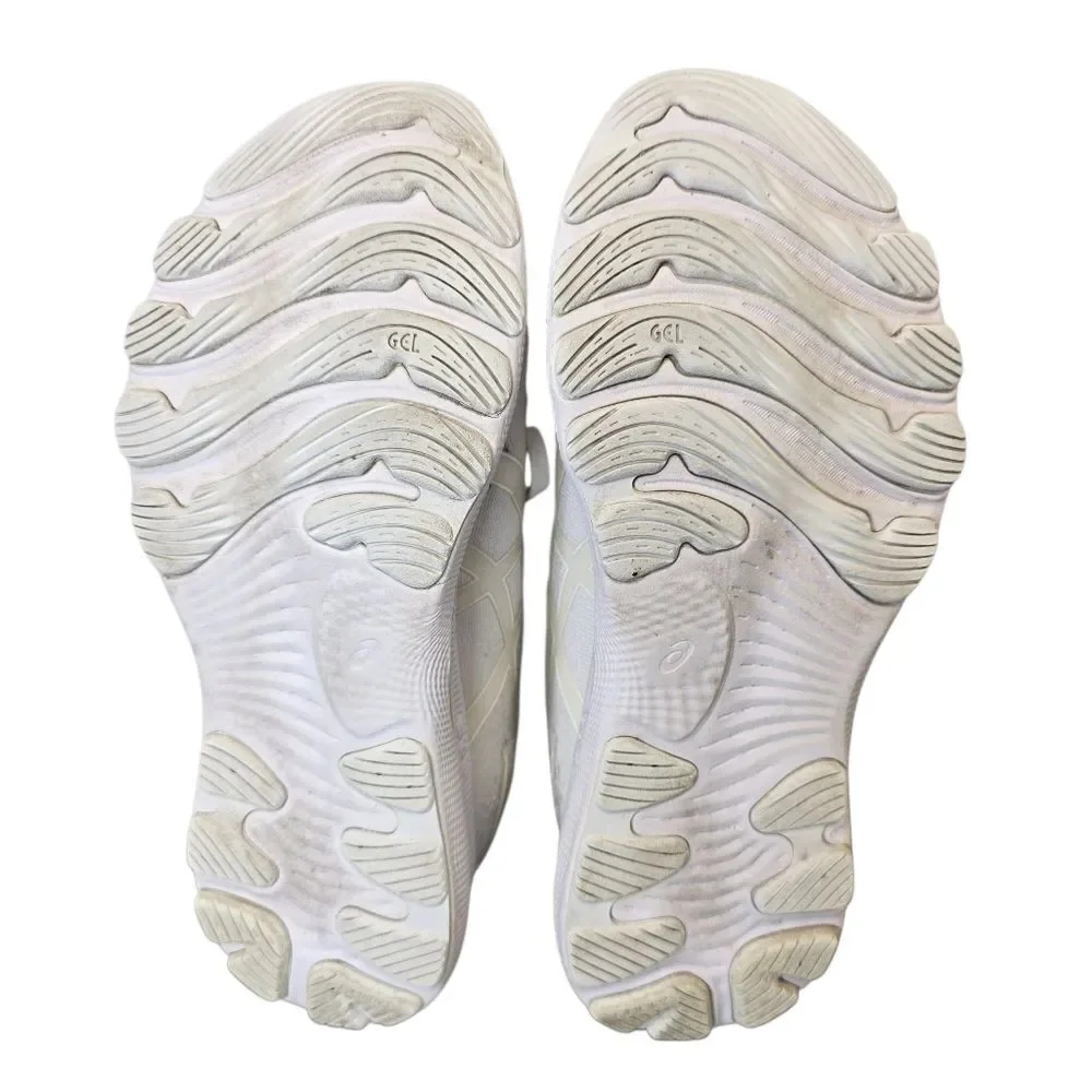 ASICS Women's 9 Gel-Nimbus 24 White Cream Running Shoes Sneakers